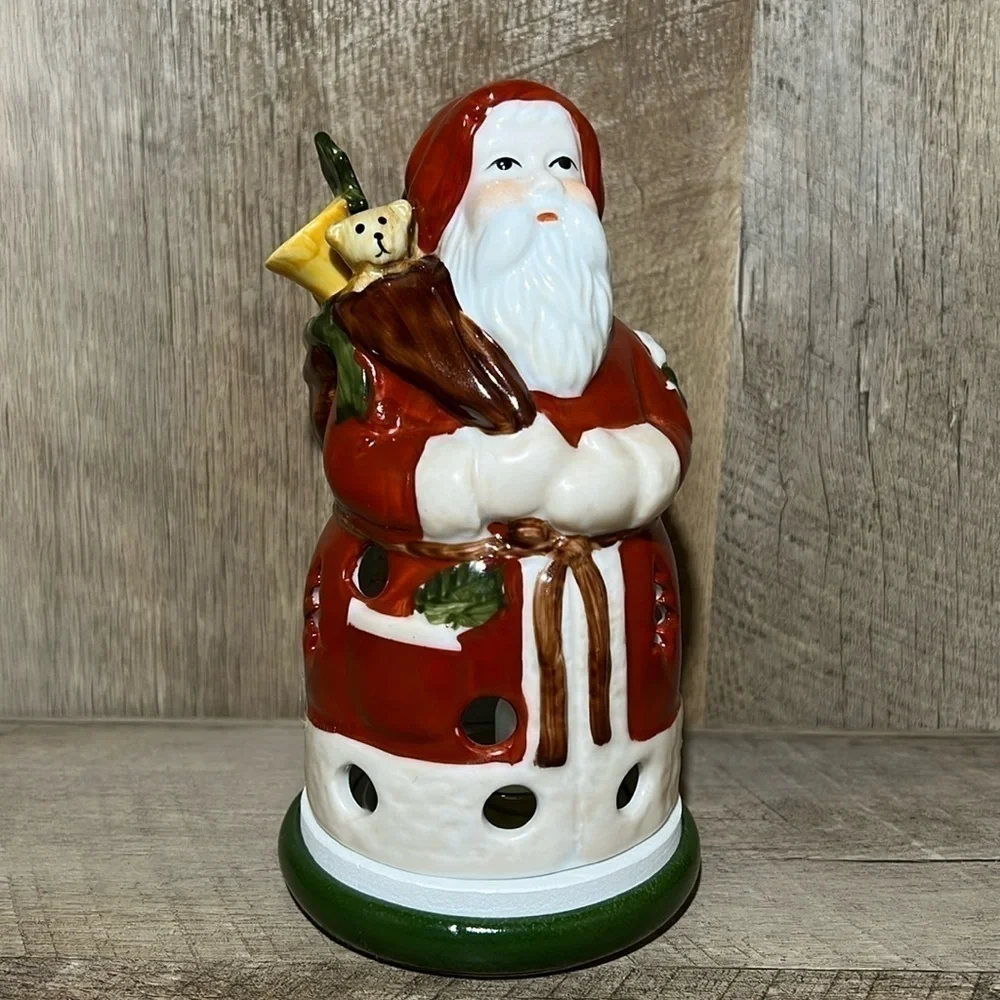 Villeroy Boch 1748 Christmas Ornament Santa Candle Tea Light St Nicholas